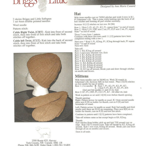 Let’s Do The Twist / Hat & Mitten Set