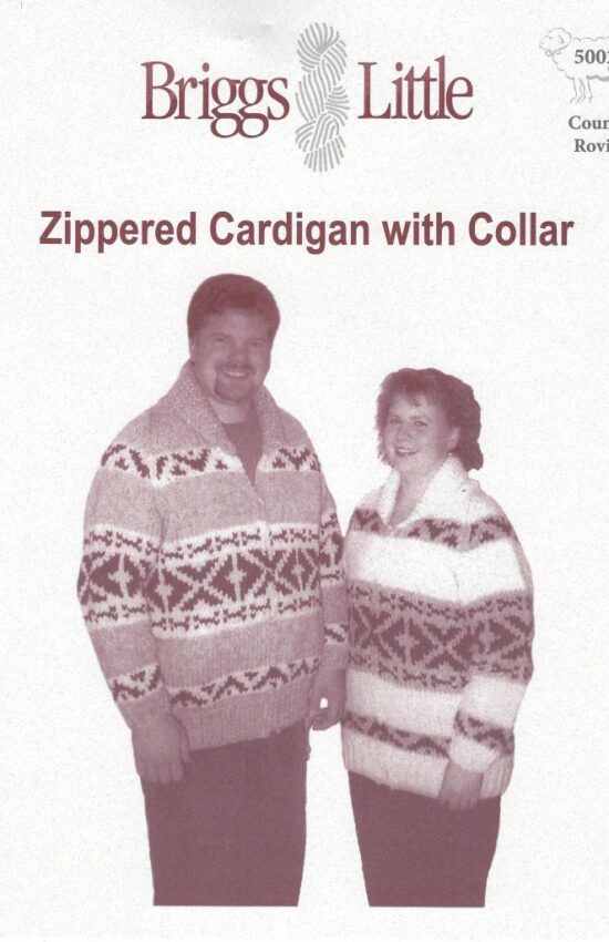 Zippered cardigan with collar