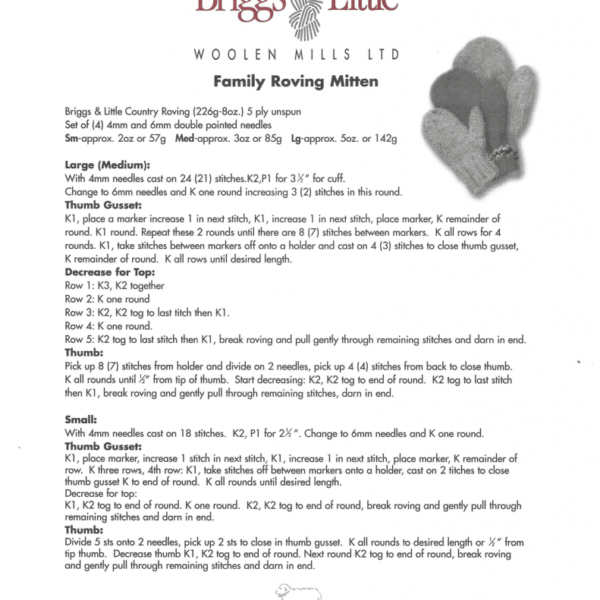 Family Roving Mittens