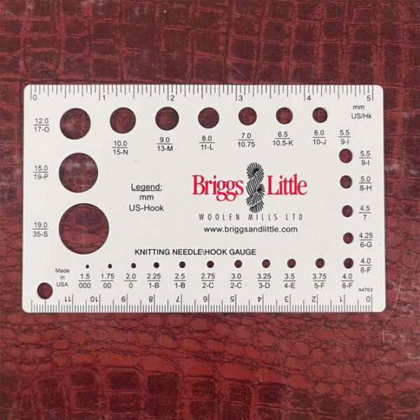 Knitting Needle/Hook Gauge